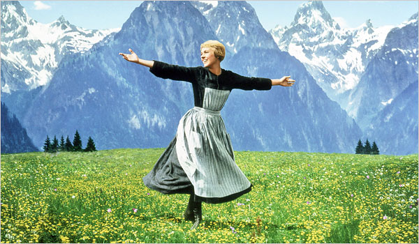 The Sound of Music starring Julie Andrews, music by Rodgers and Hammerstein, directed by Robert Wise