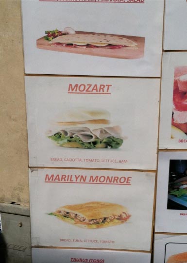 Marilyn Monroe Sandwich, Via del Corso, Rome, Classic Movie Actress