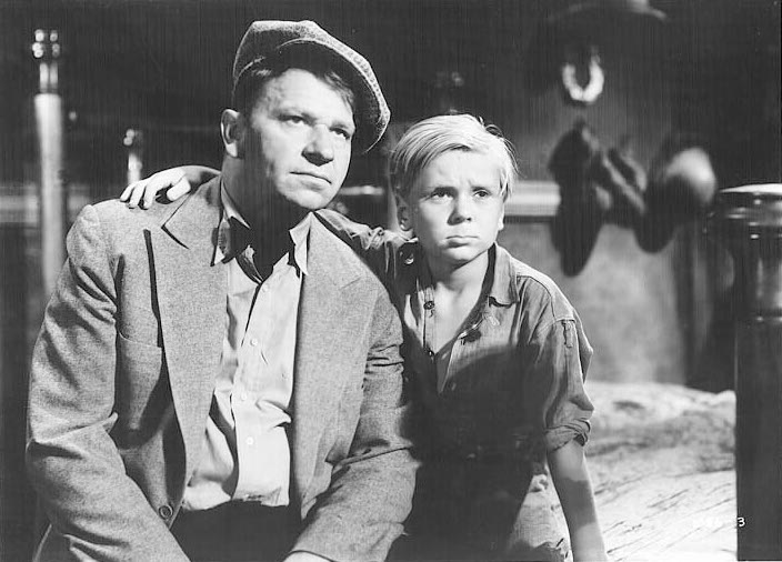 Jackie Cooper and Wallace Beery in The Champ 1931
