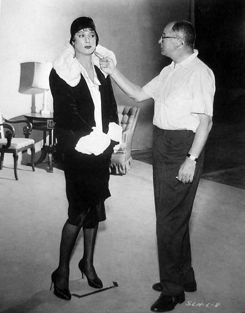 Tony Curtis and Billy Wilder on set of Some Like It Hot