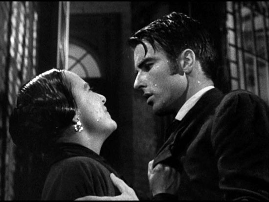 olivia de havilland and montgomery clift in the heiress