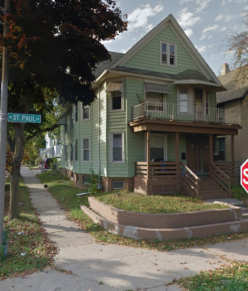 Spencer Tracy's childhood home at 3003 St Paul Ave., Milwaukee, Wisconsin