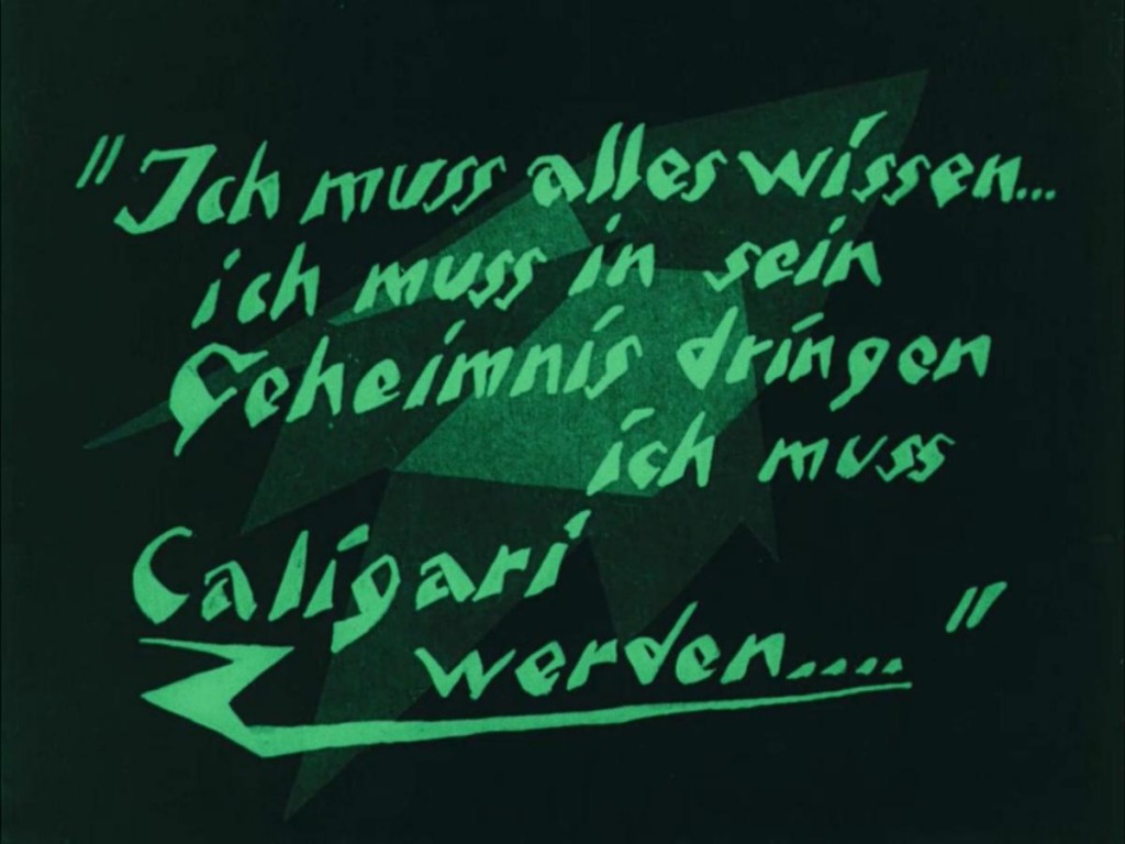 The Cabinet of Dr. Caligari title card