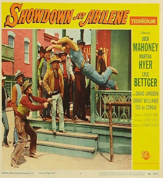 Showdown at Abilene (1956) Jock Mahoney Movie Poster