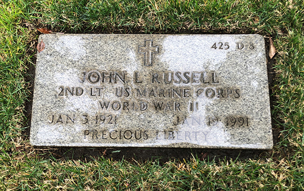 John Russell Headstone