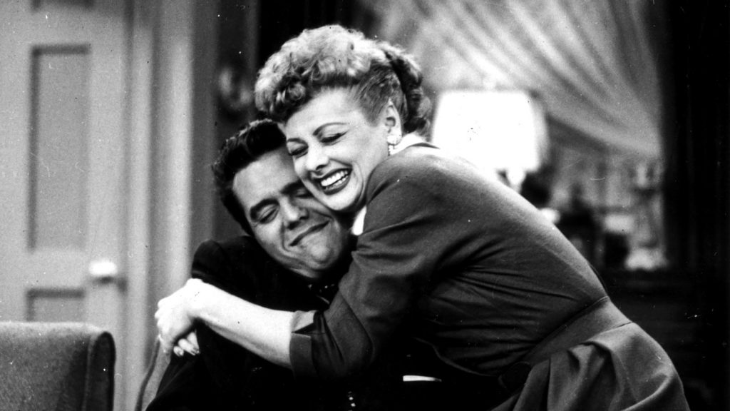 Lucille Ball and Dezi Arnaz in I Love Lucy