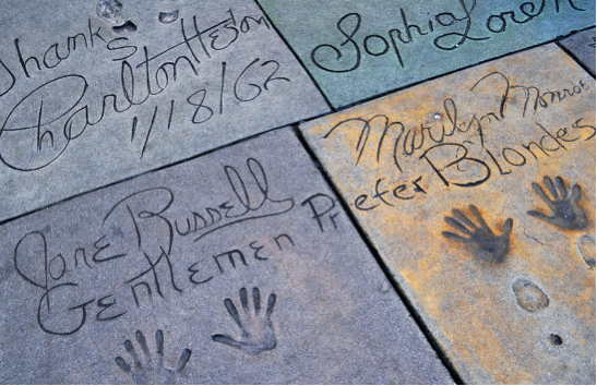 jane russell marilyn monroe imprints graumans chinese theater