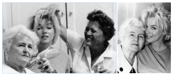 Anne and Mary Karger with Marilyn Monroe in early 1962