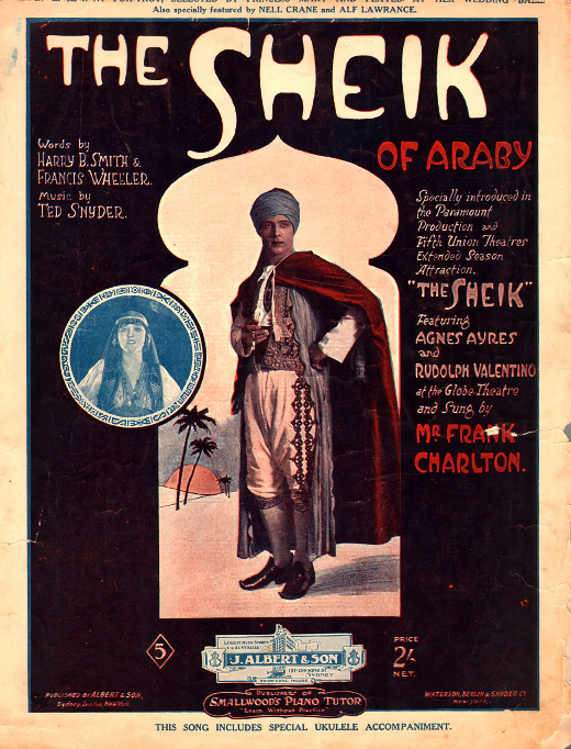 Sheet Music Rudolph Valentino The Sheik