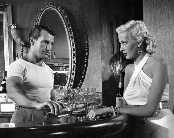 Richard Egan and Beverly Michaels in Bad Woman (1953)