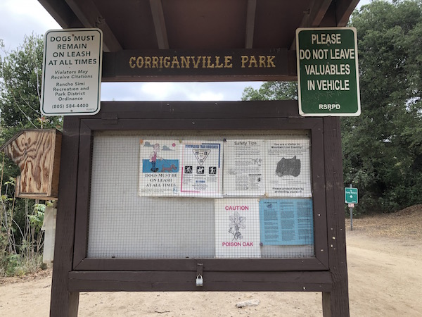 Corriganville Movie Ranch Park entrance sign
