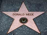 Donald Meek star on the Hollywood Walk of Fame