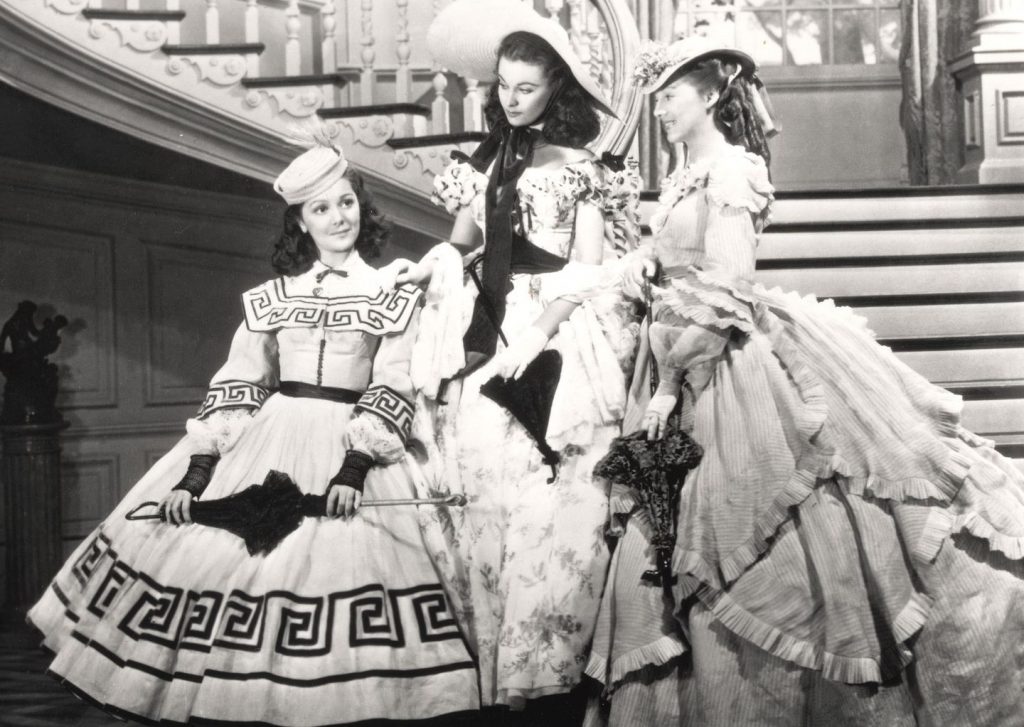 Ann Rutherford, Vivien Leigh, and Evelyn Keyes in Gone with the Wind (1939)