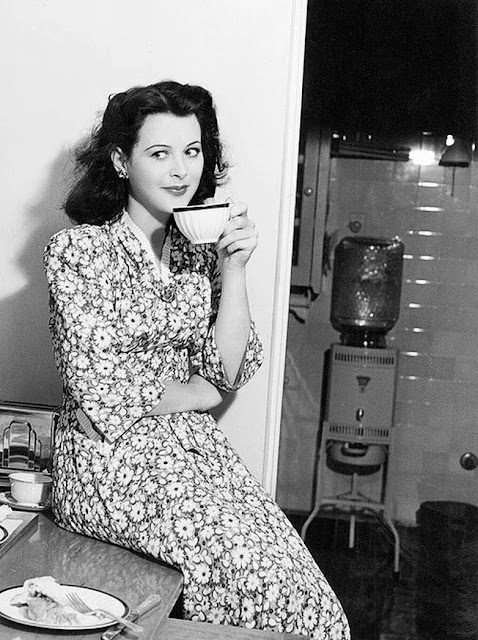 Hedy Lamarr at home in her normal state