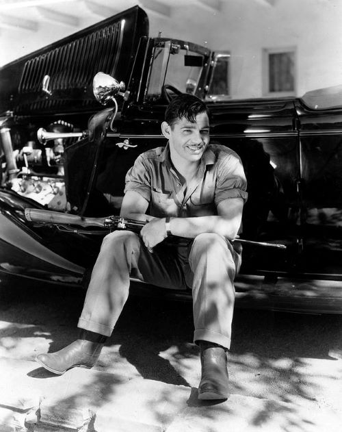 Clark Gable in a promotional shot car