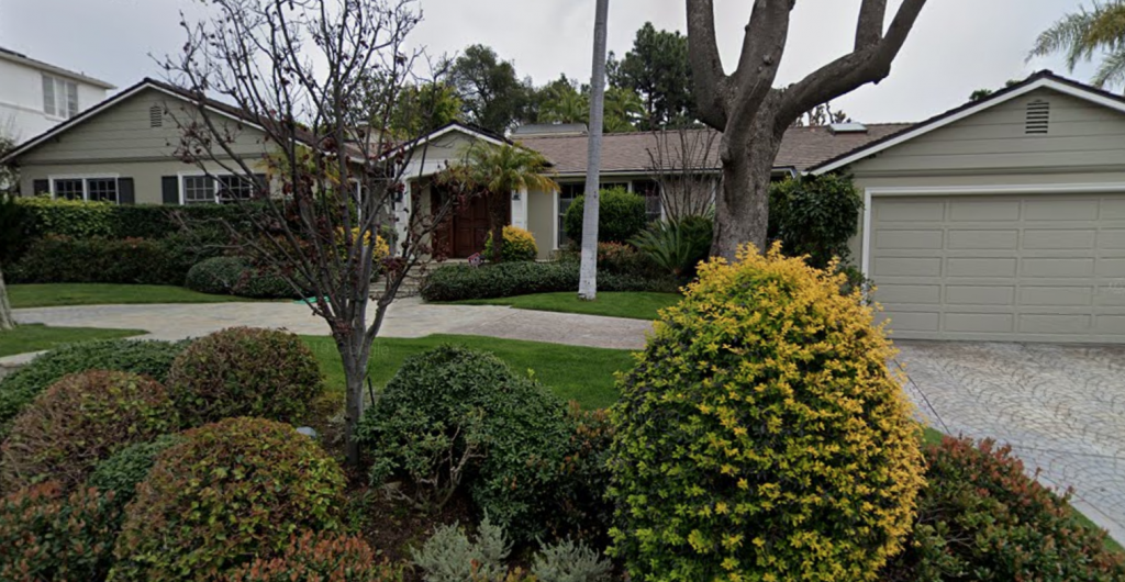 Betty White home 11444 Ayrshire Rd., Los Angeles, California