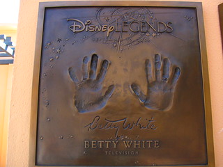 Betty White Disney Legends Handprints