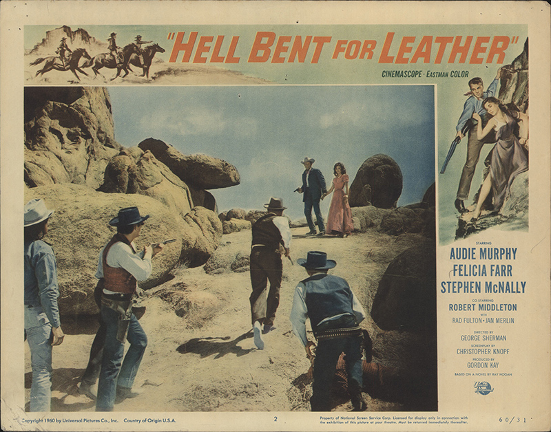 Hell Bent for Leather (1960) Lobby Card