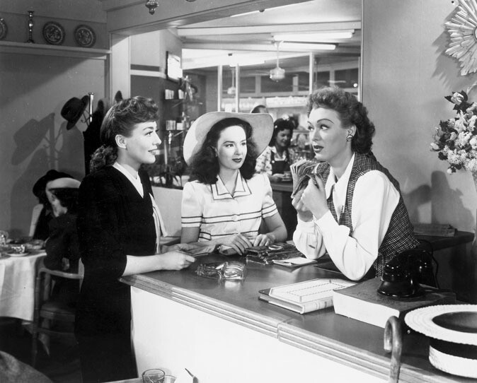 Joan Crawford, Ann Blyth, and Eve Arden in Mildred Pierce (1945)