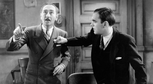 Adolphe Menjou and Pat O'Brien in The Front Page 1931