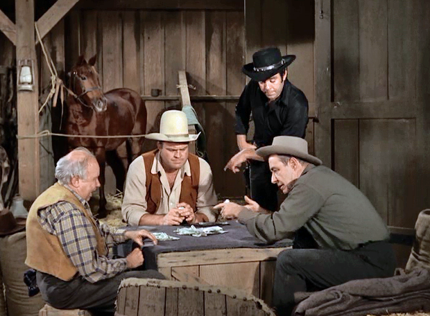 Percy Helton in an episode of Bonanza (1963)