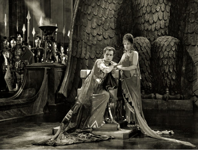 Victor Varconi as Pontius Pilate and Majel Coleman as Proculla in The King of Kings (1927)