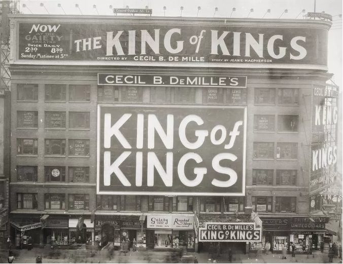 The King of Kings (1927) billboard theatre