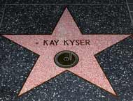 Kyser's star on the Hollywood Walk of Fame