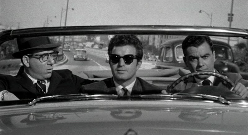 Herschel Bernardi, Vince Edwards, and Phillip Pine in Murder by Contract (1958)