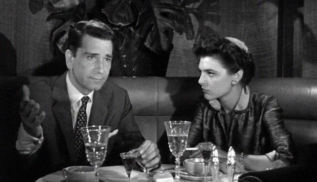 Richard Conte and Anne Bancroft in New York Confidential (1955)