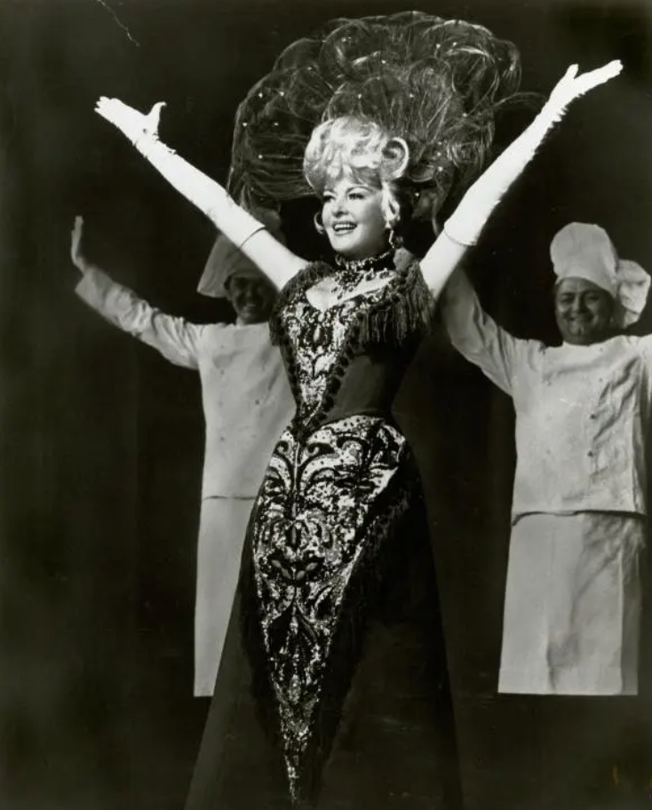 Betty Grable in her Las Vegas performance of Hello, Dolly! (1966)