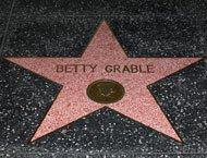 Betty Grable Hollywood Walk of Fame star