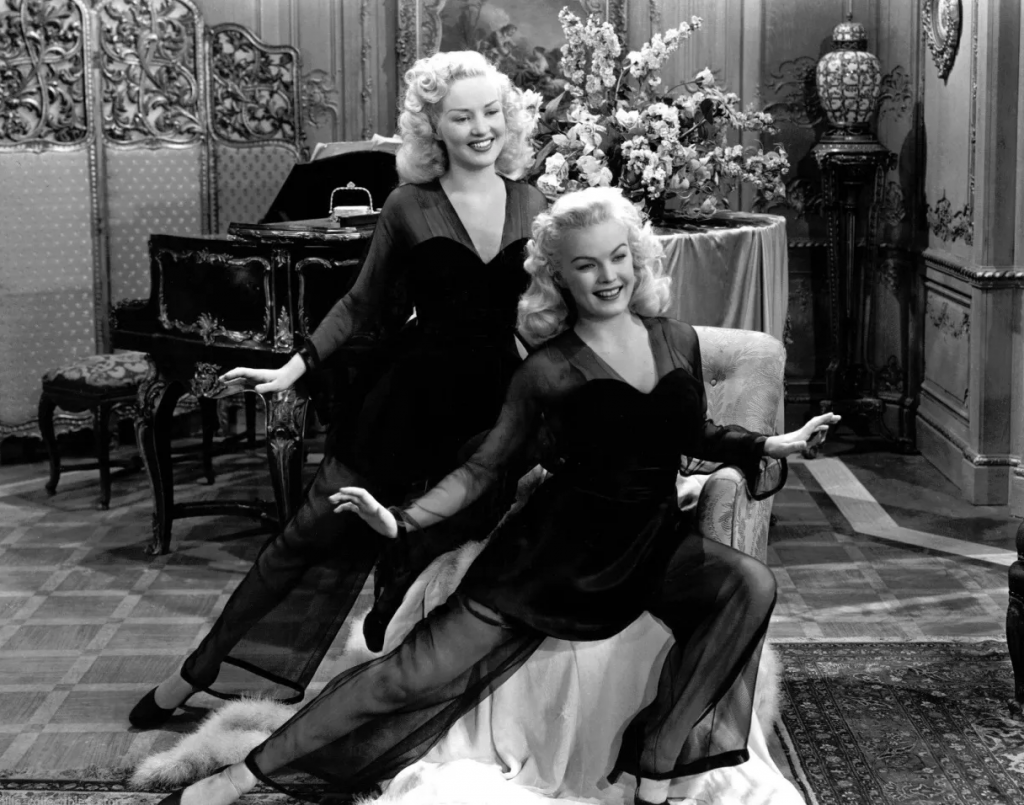 Betty Grable and June Haver in The Dolly Sisters (1945)