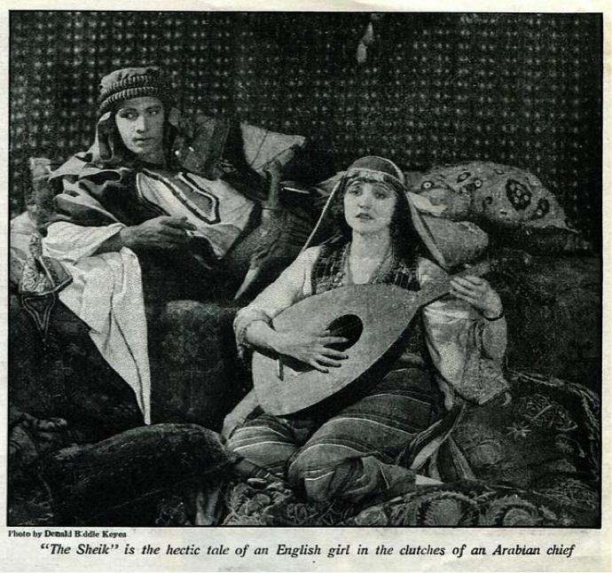 The Sheik (1921) Rudolph Valentino Agnes Ayres lobby card