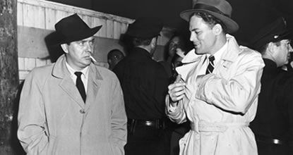John Agar and Edmond O'Brien in Shield for Murder (1954)