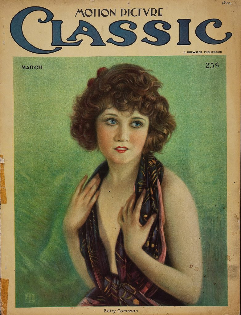 Compson on the cover of Motion Picture Classic Magazine, March 1922