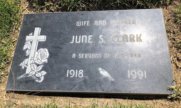 June Storey headstone