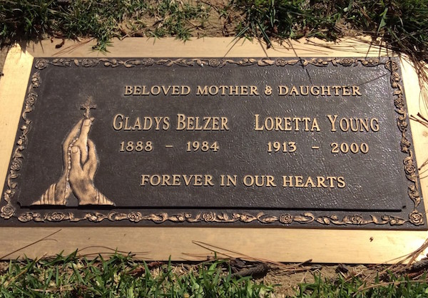 Loretta Young headstone