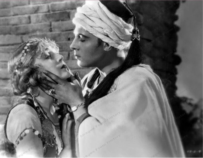The Sheik's Son (1926) Velma Banky Rudolph Valentino Kiss