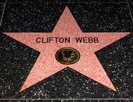 Clifton Webb's star on the Hollywood Walk of Fame