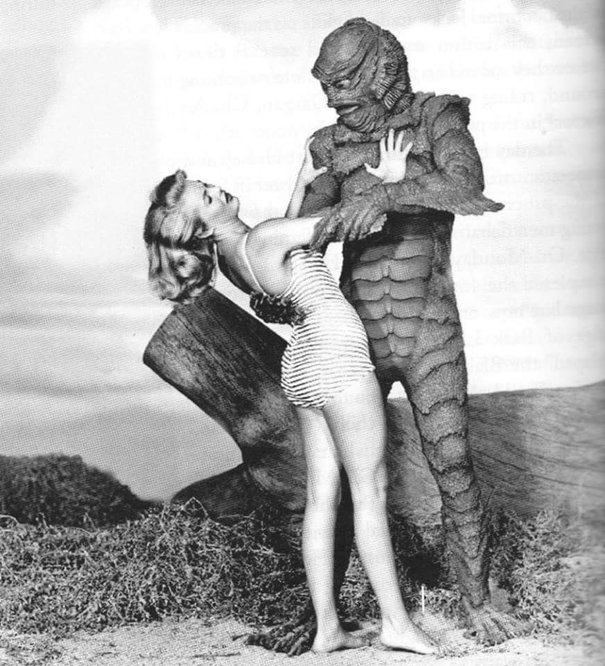 Lori Nelson and Tom Hennesy in Revenge of the Creature (1955)