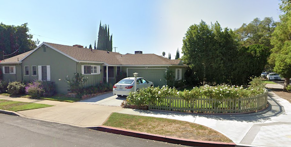 Darla Hood's 1956 residence at 13802 Runnymede St., Van Nuys, California